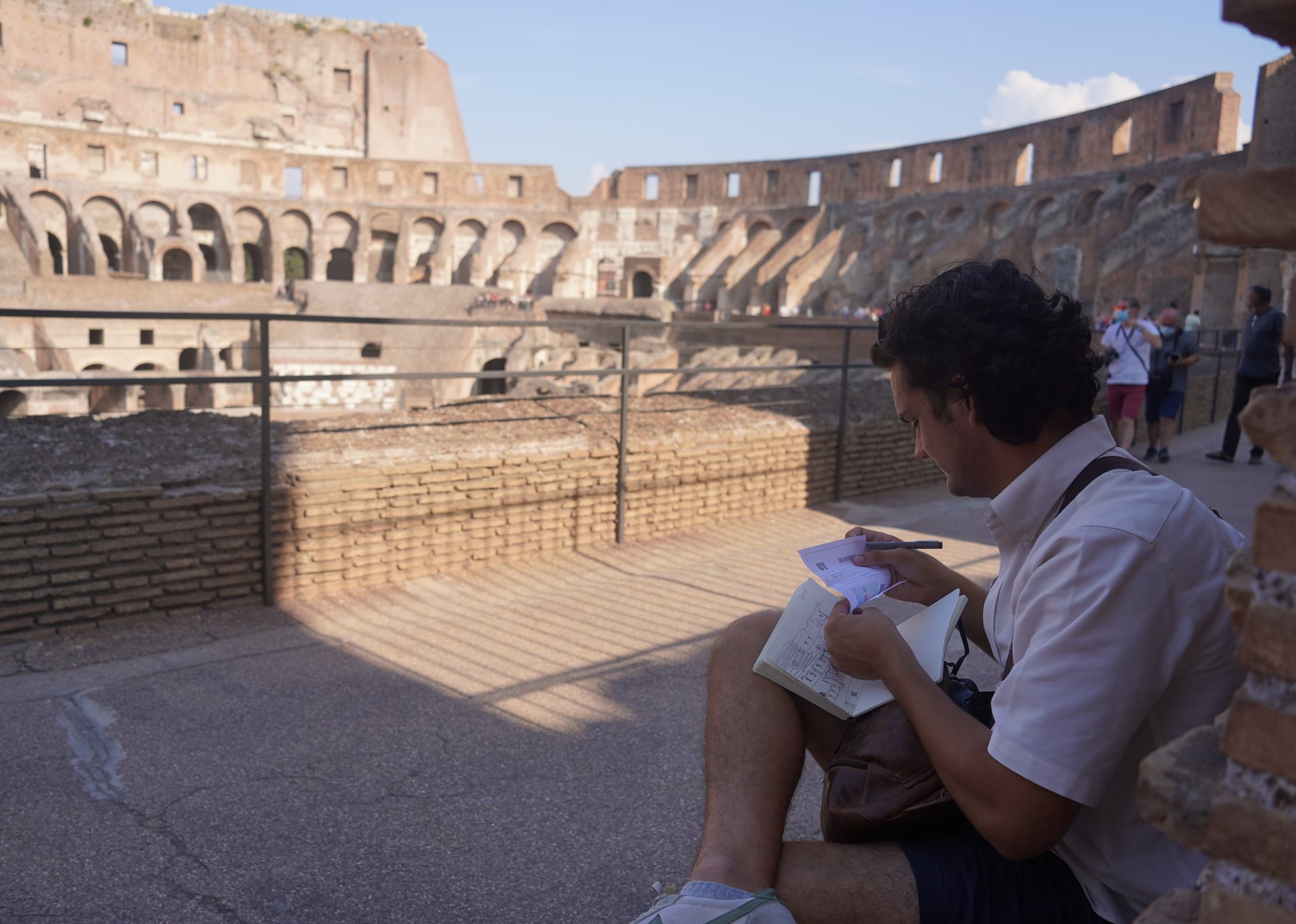 View of the interior of the Colosseum